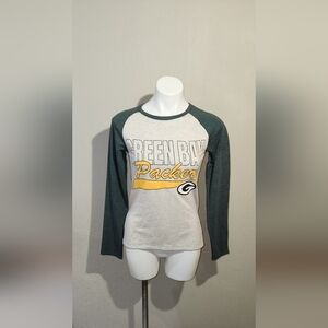 NFL Team Apparel Green Bay Packers Sleep Top Women's Size Small